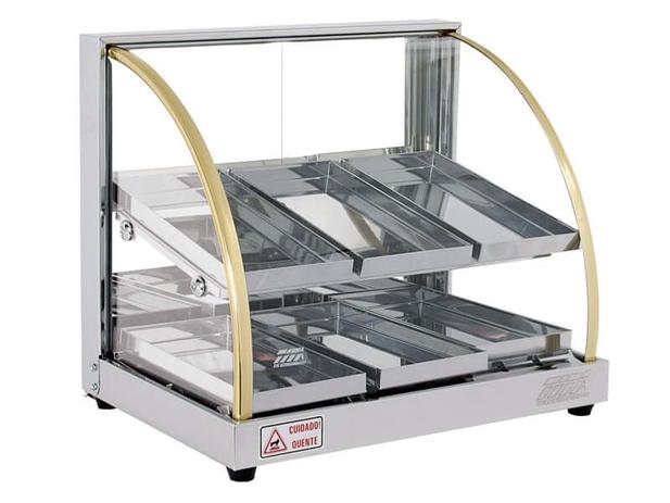 Estufa Curva Aço Inox 6 Bandejas Dupla 250 W 220 V - W6BD - Titã - 0TI 265 Menor preço em Estufa Curva Aço Inox 6 Bandejas Dupla 250 W 220 V - W6BD - Titã - 0TI 265