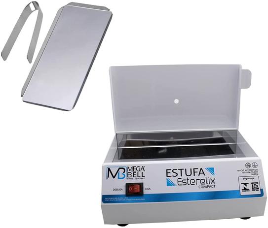 Estufa Esterilização Manicure e Pedicure Mega Bell + Bandeja + Pinça Menor preço em Estufa Esterilização Manicure e Pedicure Mega Bell + Bandeja + Pinça