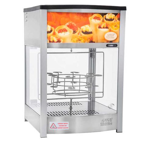 Estufa Vapor Giratório 409G Cone Pizza 8 Cones Pass Through com Display Titã Menor preço em Estufa Vapor Giratório 409G Cone Pizza 8 Cones Pass Through com Display Titã