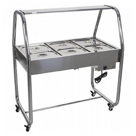 Estufa Venancio de Aquecimento Cristal 6 Cubas Cromado EA6TCX Inox 220V - Venâncio Menor preço em Estufa Venancio de Aquecimento Cristal 6 Cubas Cromado EA6TCX Inox 220V - Venâncio