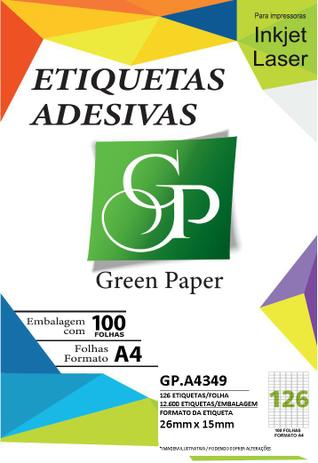 Etiqueta Adesiva A4 CA4349 26X15 Colacril 100 Fls Menor preço em Etiqueta Adesiva A4 CA4349 26X15 Colacril 100 Fls