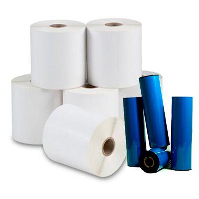 Etiqueta Zebra 100x60 - Kit com 10 rolos e 4 Ribbons - Intelprint Menor preço em Etiqueta Zebra 100x60 - Kit com 10 rolos e 4 Ribbons - Intelprint