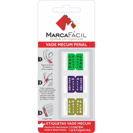 Etiquetas Vade Mecum Penal OAB Marca Fácil é boa?