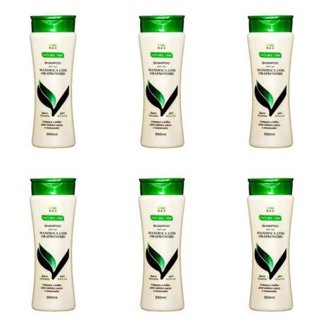 Evo Mandioca Shampoo 350ml (Kit C/06) Menor preço em Evo Mandioca Shampoo 350ml (Kit C/06)