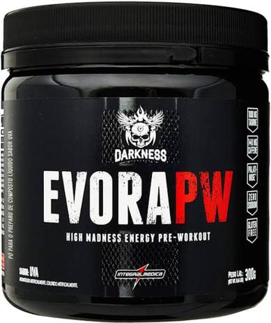 Évora PW 300g Darknes Pré Treino Sabor Uva - Integral Médica Menor preço em Évora PW 300g Darknes Pré Treino Sabor Uva - Integral Médica