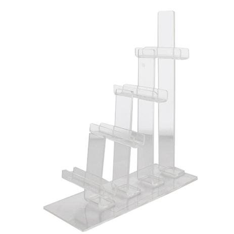 Expositor Escadinha para 4 Óculos em Acrílico ESCS004 Transparente - Zoke Menor preço em Expositor Escadinha para 4 Óculos em Acrílico ESCS004 Transparente - Zoke