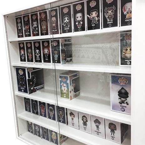 Expositor Para Funko Pop MDF (para pops, Caixas, Rides E Super Sizes) branco - Dom Móveis Menor preço em Expositor Para Funko Pop MDF (para pops, Caixas, Rides E Super Sizes) branco - Dom Móveis
