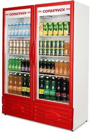 Expositor Refrigerado Conservex ERV 850 Litros Vermelho Menor preço em Expositor Refrigerado Conservex ERV 850 Litros Vermelho