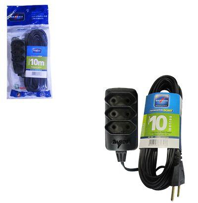 Extensão 10 m com 3 tomadas bipolar bivolt preta - Daneva é ruim? Extensão 10 m com 3 tomadas bipolar bivolt preta - Daneva é boa?