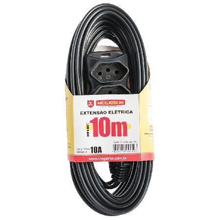 Extensao Cabo PP Plano 3X0,75 10 Metros PT 59 - Megatron Menor preço em Extensao Cabo PP Plano 3X0,75 10 Metros PT 59 - Megatron