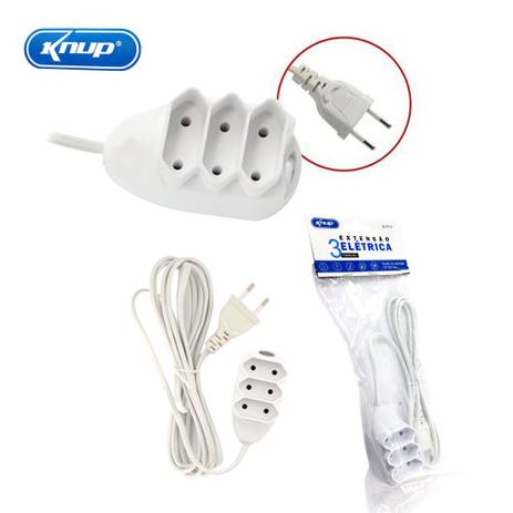 Extensão Elétrica 3 Tomadas SL7013 Knup 1,50m NBR14136 Padrão Novo Branco é ruim? Extensão Elétrica 3 Tomadas SL7013 Knup 1,50m NBR14136 Padrão Novo Branco é boa?