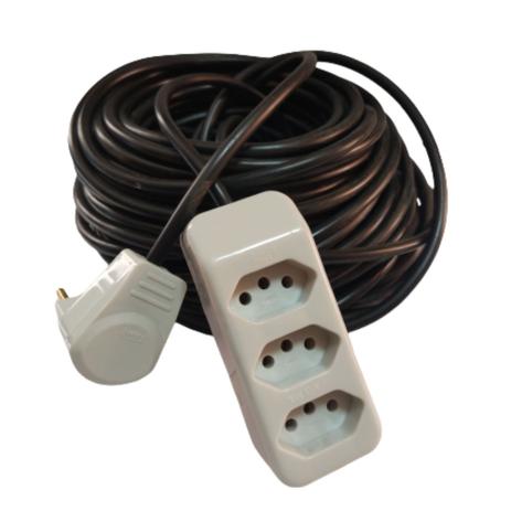 Extensão Elétrica 50 M Reforçada Cabo Pp 2x1 Profissional - CHSB MERCADO Menor preço em Extensão Elétrica 50 M Reforçada Cabo Pp 2x1 Profissional - CHSB MERCADO