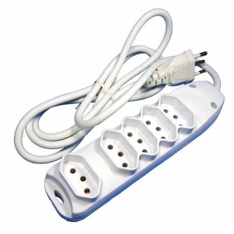 Extensão Elétrica de 1,5m com 5 Tomadas - DNI 7215 - Key West Menor preço em Extensão Elétrica de 1,5m com 5 Tomadas - DNI 7215 - Key West