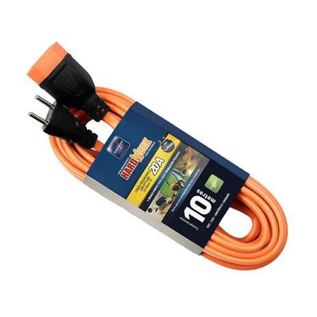 Extensão elétrica Hardwork 2x2,50mm 10 metros 20A laranja Daneva Menor preço em Extensão elétrica Hardwork 2x2,50mm 10 metros 20A laranja Daneva