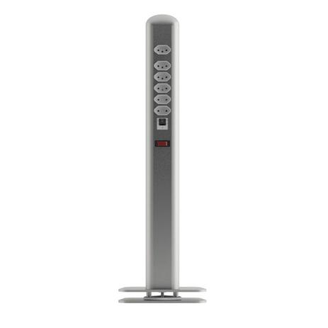 Extensão Elétrica Totem com 6 Tomadas 2 USB Octoo EASYPLUG Menor preço em Extensão Elétrica Totem com 6 Tomadas 2 USB Octoo EASYPLUG