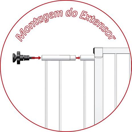 Extensor 10 cm para Portão Grade de Segurança Branco Multiforma MF1010 Menor preço em Extensor 10 cm para Portão Grade de Segurança Branco Multiforma MF1010
