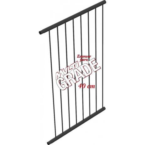 Extensor 40 cm para Portão Grade de Segurança Preto Multiforma MF1140 Menor preço em Extensor 40 cm para Portão Grade de Segurança Preto Multiforma MF1140