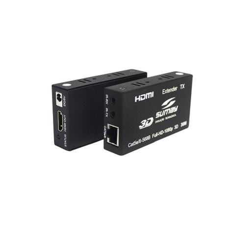 Extensor De Cabo HDMI 1.4 Sumay Sm-Ex30 30 Metros Preto Menor preço em Extensor De Cabo HDMI 1.4 Sumay Sm-Ex30 30 Metros Preto