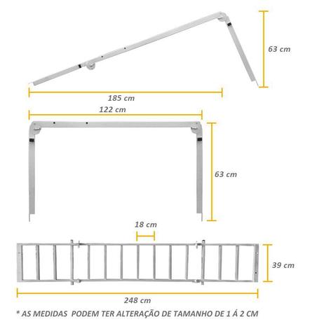 Extensor De Caçamba Hilux 2005 a 2015 Divisor Rampa EDR - Gtnox Menor preço em Extensor De Caçamba Hilux 2005 a 2015 Divisor Rampa EDR - Gtnox