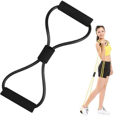 Extensor elástico de braços fisioterapia preto - Lequipo Menor preço em Extensor elástico de braços fisioterapia preto - Lequipo