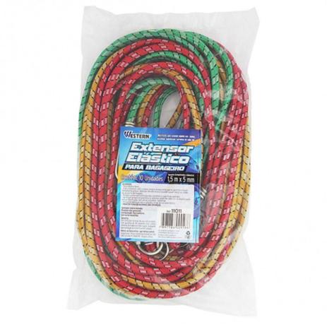 Extensor Elástico p/ Bagageiro 1,5M c/ 10 Peças Western Menor preço em Extensor Elástico p/ Bagageiro 1,5M c/ 10 Peças Western