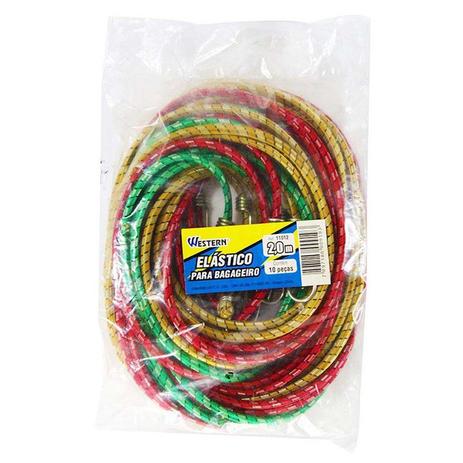 Extensor elástico para bagageiro 2M com 10 peças WESTERN Menor preço em Extensor elástico para bagageiro 2M com 10 peças WESTERN