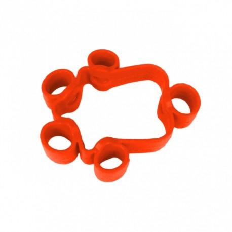 Extensor elástico para fortalecimento dos dedos - 3kg/6.6lb - laranja - liveup sports Menor preço em Extensor elástico para fortalecimento dos dedos - 3kg/6.6lb - laranja - liveup sports