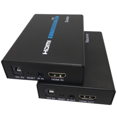 Extensor HDMI 60 metros via rj45 amplificado com fonte - Lotus Menor preço em Extensor HDMI 60 metros via rj45 amplificado com fonte - Lotus