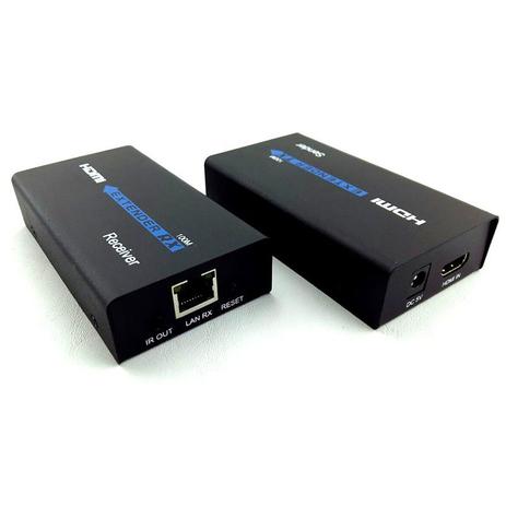 Extensor Hdmi Até 120m 1 Cabo De Rede Cat5 Cat6 Menor preço em Extensor Hdmi Até 120m 1 Cabo De Rede Cat5 Cat6