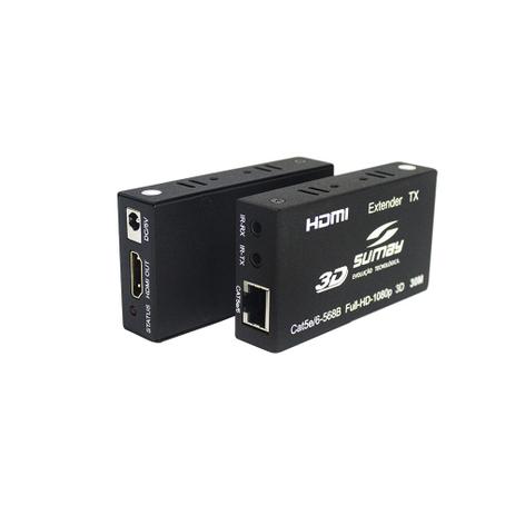 Extensor Hdmi Sumay Sm-Ex30 30Mt 3D 4K Hispeed Menor preço em Extensor Hdmi Sumay Sm-Ex30 30Mt 3D 4K Hispeed