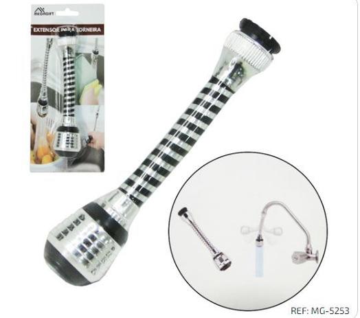 Extensor para Torneira Bico Arejador Longo com Filtro Cromado15cm - MEGAFIT Menor preço em Extensor para Torneira Bico Arejador Longo com Filtro Cromado15cm - MEGAFIT