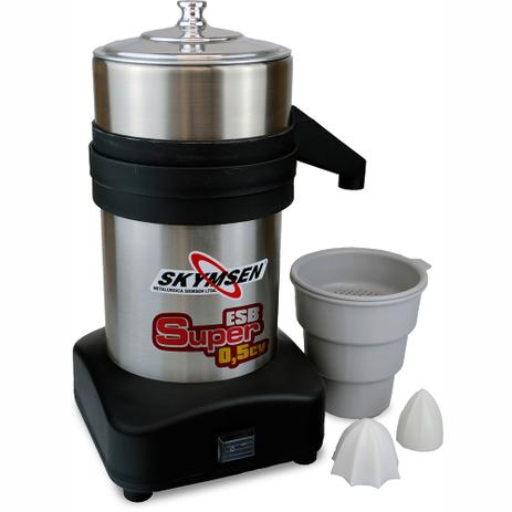 Extrator de Sucos ESB SUPER-N 44x36x27cm Câmara de Inox Motor de 0,5CV 220V - Skymsen Menor preço em Extrator de Sucos ESB SUPER-N 44x36x27cm Câmara de Inox Motor de 0,5CV 220V - Skymsen