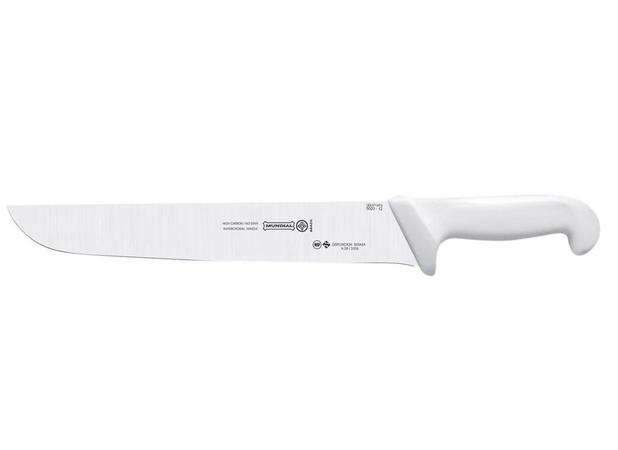 Faca Açougueiro Aço Inox 12 Polegadas Branca Gourmet Mundial - MND 012 Menor preço em Faca Açougueiro Aço Inox 12 Polegadas Branca Gourmet Mundial - MND 012