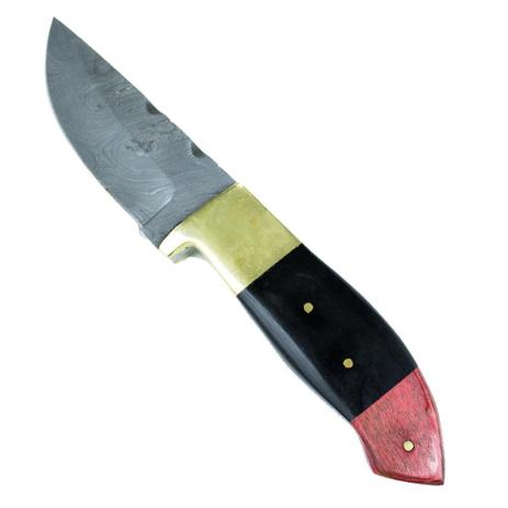 Faca Artesanal Paquistão 8” Aço Damasco Bh Red Colorwood 01 Crosster Menor preço em Faca Artesanal Paquistão 8” Aço Damasco Bh Red Colorwood 01 Crosster