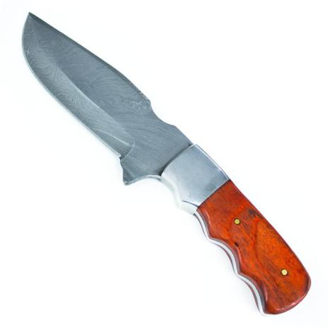 Faca Artesanal Paquistão 8” Aço Damasco Colorwood Red 01 Crosster Menor preço em Faca Artesanal Paquistão 8” Aço Damasco Colorwood Red 01 Crosster