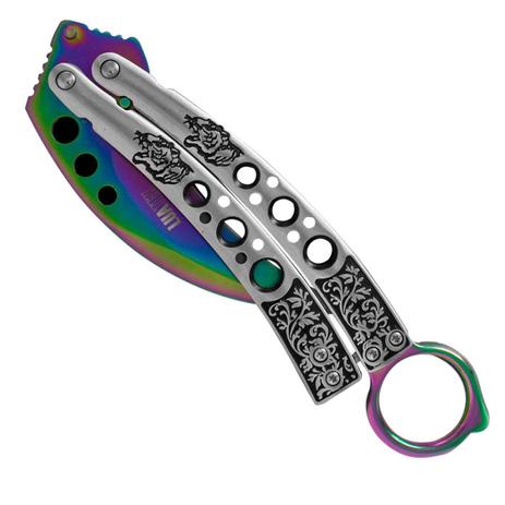 Faca Canivete Butterfly Karambit Doppler Float - LK-512 - Luatek Menor preço em Faca Canivete Butterfly Karambit Doppler Float - LK-512 - Luatek