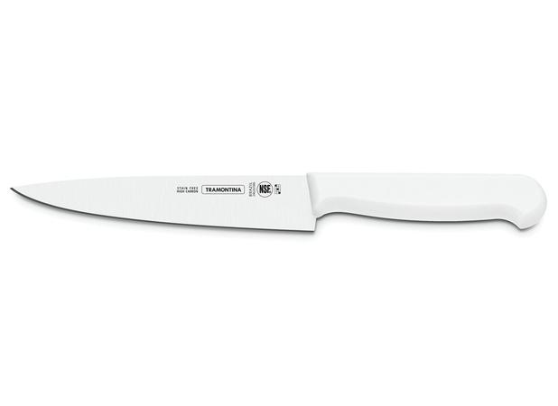 Faca Carne Aço Inox 10 Polegadas Cabo Branco Profissional Master Tramontina - TRM 973 Menor preço em Faca Carne Aço Inox 10 Polegadas Cabo Branco Profissional Master Tramontina - TRM 973