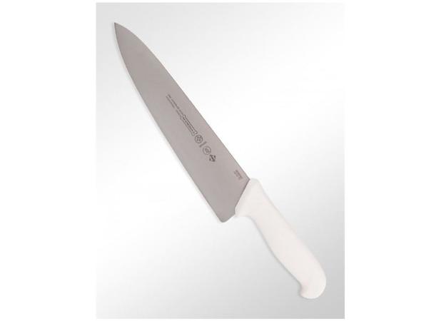 Faca Carne Aço Inox 10 Polegadas Cabo Branco Profissional Mundial - MND 007 Menor preço em Faca Carne Aço Inox 10 Polegadas Cabo Branco Profissional Mundial - MND 007