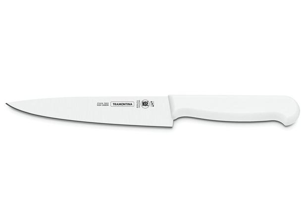 Faca Carne Aço Inox 6 Polegadas Cabo Branco Premium Tramontina - TRM 959 Menor preço em Faca Carne Aço Inox 6 Polegadas Cabo Branco Premium Tramontina - TRM 959