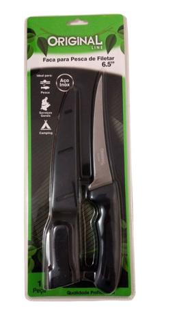 Faca Cozinha Pesca Camping Filetar Inox 6,5 Polegadas 28cm Menor preço em Faca Cozinha Pesca Camping Filetar Inox 6,5 Polegadas 28cm