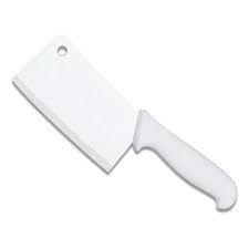 Faca cutelo profissional facao acougueiro em aco inox branco 17cm com furo - Western Menor preço em Faca cutelo profissional facao acougueiro em aco inox branco 17cm com furo - Western
