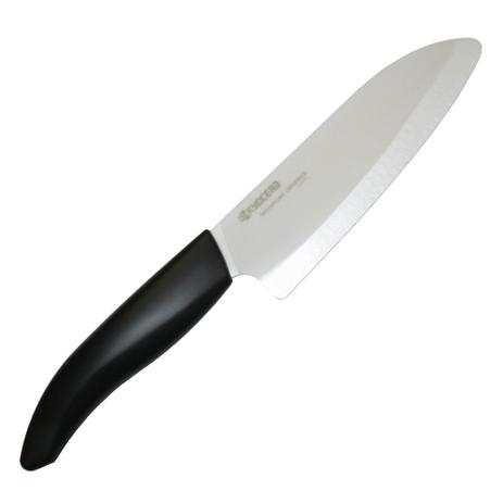 Faca de Cerâmica Preta Santoku Lâmina Branca 5,5” FK-140WHOR Kyocera Menor preço em Faca de Cerâmica Preta Santoku Lâmina Branca 5,5” FK-140WHOR Kyocera