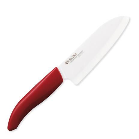 Faca de Cerâmica Vermelha Santoku Lâmina Branca 5,5” FK-140WHOR Kyocera Menor preço em Faca de Cerâmica Vermelha Santoku Lâmina Branca 5,5” FK-140WHOR Kyocera