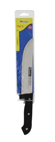 Faca de cozinha 7” cabo preto western 6 peças - Produto nacional Menor preço em Faca de cozinha 7” cabo preto western 6 peças - Produto nacional