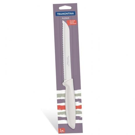 Faca de Pão Inox 8” Plenus Tramontina 23422138 Branco Menor preço em Faca de Pão Inox 8” Plenus Tramontina 23422138 Branco
