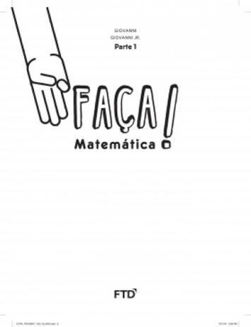 Faca! - Matematica - Parte 1 - 3 Ano - Ef I - Ftd Menor preço em Faca! - Matematica - Parte 1 - 3 Ano - Ef I - Ftd