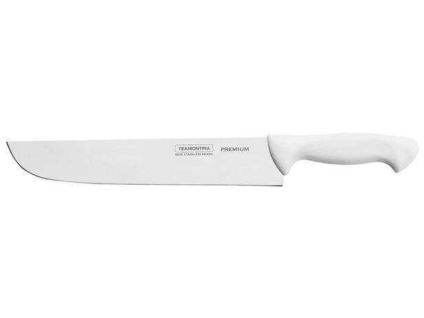 Faca para carne 10 premium branco lamina de aco inox e cabo de polipropileno tramontina Menor preço em Faca para carne 10 premium branco lamina de aco inox e cabo de polipropileno tramontina