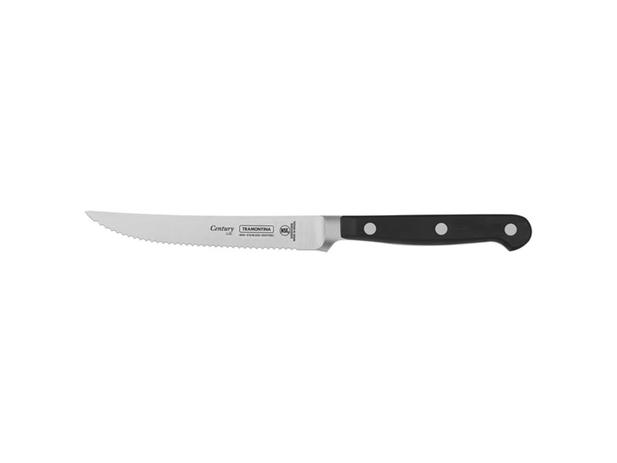 Faca para churrasco frutas 5 century preto lamina de aco inox e cabo de policarbonato tramontina Menor preço em Faca para churrasco frutas 5 century preto lamina de aco inox e cabo de policarbonato tramontina