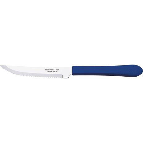 Faca para Churrasco Leme Tramontina Azul Menor preço em Faca para Churrasco Leme Tramontina Azul