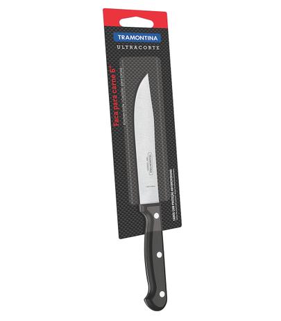 Faca para Cozinha em Aço Inox 6” com Cabo Em Polipropileno Ultracorte Tramontina - Preto Menor preço em Faca para Cozinha em Aço Inox 6” com Cabo Em Polipropileno Ultracorte Tramontina - Preto